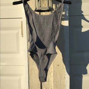 Gray bodysuit XS